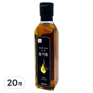 꼬손 청양식품 농가 들기름, 20개, 180ml