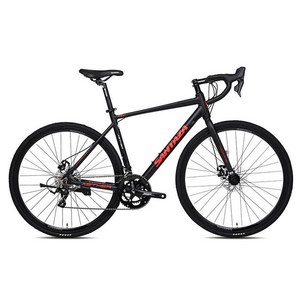 산타자 에테르2.0 L-TWOO 16단 로드 알루미늄 디스크 브레이크 12.1kg 신장 168~185cm 방문설치, 매트블랙레드, 70cm(27인치)