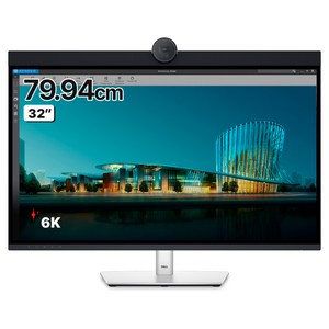 델 6K UHD 울트라샤프 IPS Black 패널 웹캠 모니터, 79.9cm, U3224KB