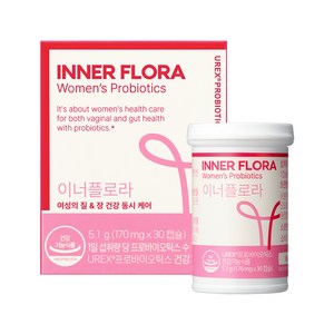 유한건강생활 이너플로라 UREX 프로바이오틱스 유산균, 30정, 1개