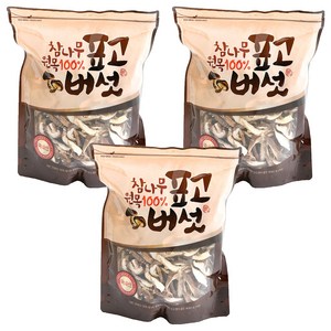 참나무 원목 표고버섯 슬라이스, 200g, 3개
