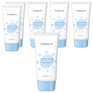 편강율 키즈 앤 베이비 촉촉 선크림 SPF50+ PA++++, 75ml, 6개
