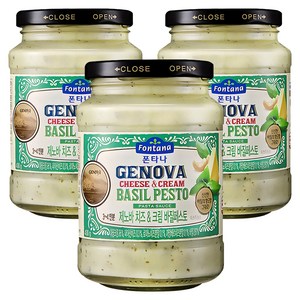 폰타나 제노바 치즈&크림 바질페스토 파스타소스, 430g, 3개
