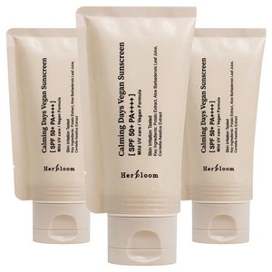 허블룸 카밍 데이즈 비건 선스크린 SPF50+ PA++++, 50ml, 3개