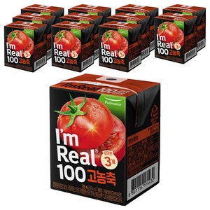 아임리얼 100 고농축 토마토 주스, 120ml, 12개