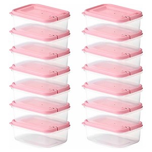 씨밀렉스 쿡밥 사각 전자레인지 용기 260ml, 랜덤발송, 14개