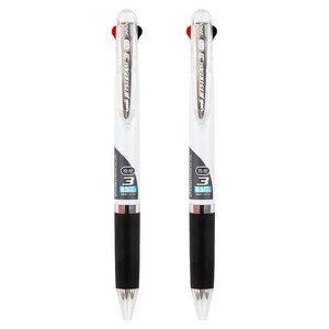 제트스트림 3색 볼펜 0.5mm SXE3-404-05, 화이트, 2개