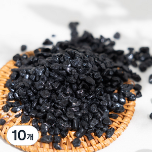 플라워트리 화분 어항 바닥재 프리미엄 칼라스톤 3~5mm 흑색, 10개, 1kg