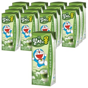 남양유업 말차에몽 우유, 190ml, 16개