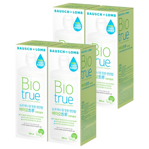 바이오트루 렌즈 세정액, 500ml, 4개