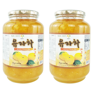 씨엘푸드 하루 유자차, 2개, 1개입, 2kg