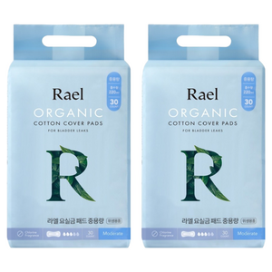 라엘 여성용 요실금 패드, 30개입, 2개