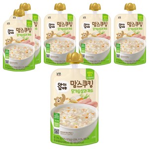 아이꼬야 맘스쿠킹 이유식 6개월부터, 100g, 6개, 닭가슴살과 채소