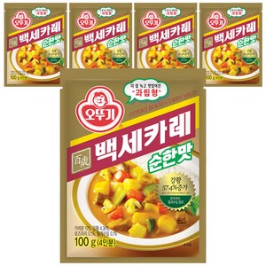 오뚜기 백세카레 과립형 순한맛, 100g, 5개