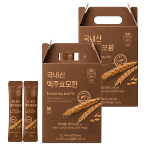 라이프힐 맥주효모환 50p, 100g, 2개