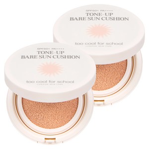 투쿨포스쿨 톤업 베어 선 쿠션 SPF50+ PA++++, 15g, 2개