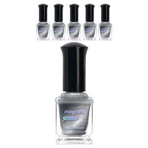 위드샨 커스텀 마그네틱 네일탑코트, 혼합색상, 9ml, 6개