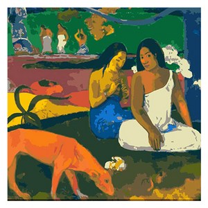 모모픽스페인팅 DIY 명화 그리기 60 x 75 cm, WH08 폴고갱 기쁨, 1개