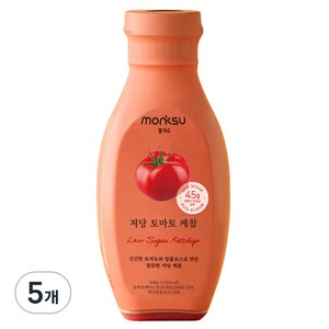 몽크슈 저당 토마토 케찹, 300g, 5개