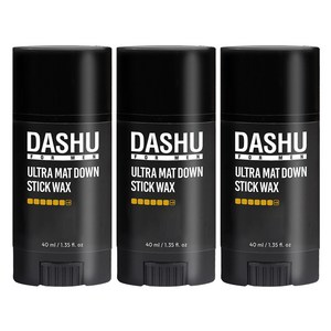 다슈 포 맨 프리미엄 울트라 매트 다운 스틱왁스, 40ml, 3개