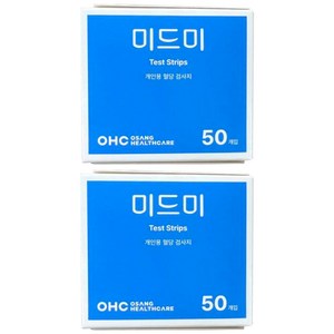 미드미 개인용 혈당 검사지, 2개, 50매입