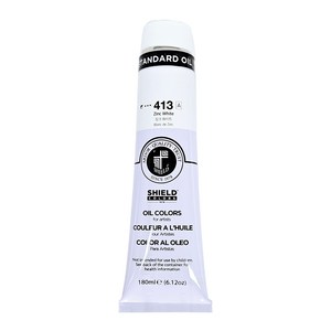 쉴드 스탠다드 유화물감 전문가용 413 ZINC WHITE, 180ml, 1색