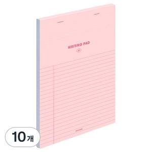 모트모트 라이팅 패드 노트 B5, 핑크, 60매, 10개