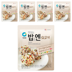 청정원 맛있는밥&엔 쇠고기, 24g, 5개