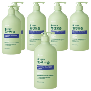 그린핑거 힘센보습 에센셜 샴푸, 500ml, 6개