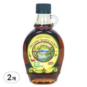오리지널캐나디언 알레가니 유기농 메이플시럽, 250ml, 2개