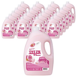 피죤 레귤러 섬유유연제 핑크로즈 본품, 2.5L, 25개