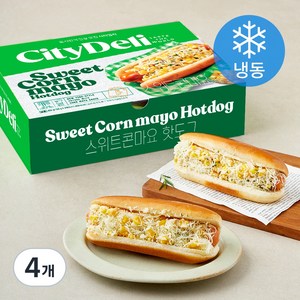 삼립 시티델리 스위트콘마요 핫도그 (냉동), 150g, 4개, 3개입