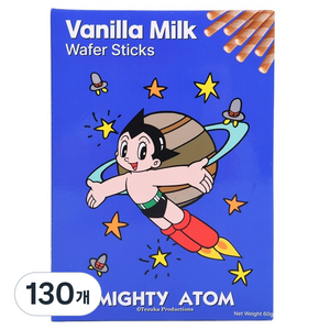 글로리아비스코 아톰 바닐라밀크맛 와퍼스틱 10p, 60g, 130개