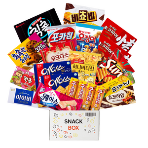 사무실 과자세트 스낵 비스킷쿠키 21입 세트 2호 (쵸코하임 + 초코파이 2p + 오징어땅콩 + 포카칩 오리지날 + 허니버터칩 + 아이비 + 칸쵸 + 구운감자 4p + 촉촉한초코칩 + 딸기웨하스 + 돌아온 썬 핫스파이 + 에이스 2p + 비쵸비 + 고소미 외 2종), 1세트, 19p