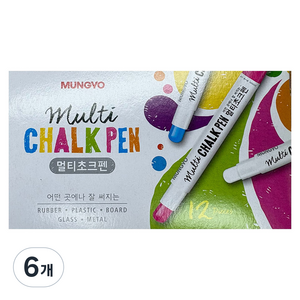 문교 멀티초크펜, 블루, 72개