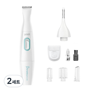 퍼피붐 애완동물용 부분컷 이발기 PC-B008, 혼합 색상, 2세트
