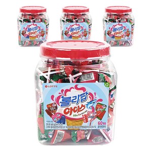 롯데웰푸드 롤리팝 아이스 캔디, 660g, 4개