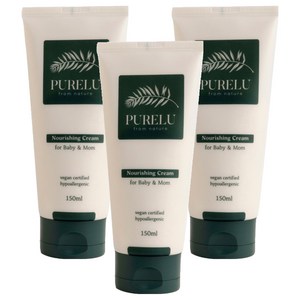 퓨어루 고보습 아기 크림, 3개, 150ml