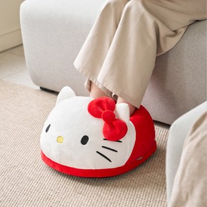 잉코 산리오 헬로키티 풋워머 USB 온열 발난로 찜질기, 화이트레드, 상세설명 참조, KTI-500