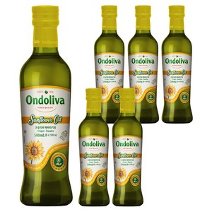 온돌리바 해바라기유, 500ml, 6개