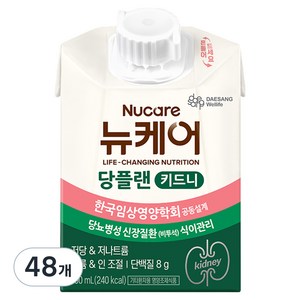뉴케어 정품 당플랜 키드니, 200ml, 48개