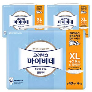 마이비데 클린케어 화장실용 물티슈 캡형 엑스라지, 40매, 12개