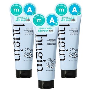 허긴 모이스처 아토 쿨링 보습 수딩 젤 로션 무향, 3개, 200ml