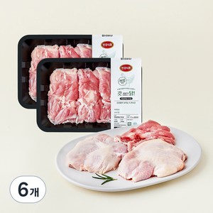 무항생제 인증 갓잡은 닭 다리살 (냉장), 400g, 6개