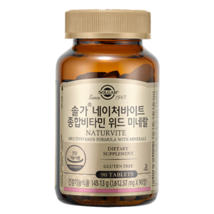 솔가 네이처바이트 종합비타민 위드 미네랄, 1개, 90정