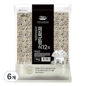 더담은 100% 국산 체질균형식 12곡, 1kg, 6개