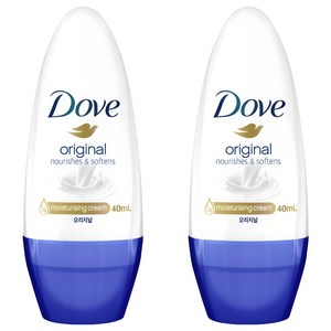 도브 오리지날 롤온 데오드란트, 40ml, 2개