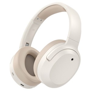 브리츠 Hi Res Audio 6.1 노이즈 캔슬링 유무선 블루투스 헤드폰, 아이보리, WH60BT