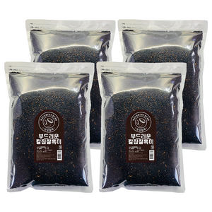 싱싱잡곡 부드러운 칼집 찰흑미, 3kg, 4개