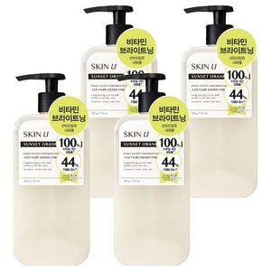 스킨유 이노센트 샤워젤 선셋오랑쥬, 500g, 4개